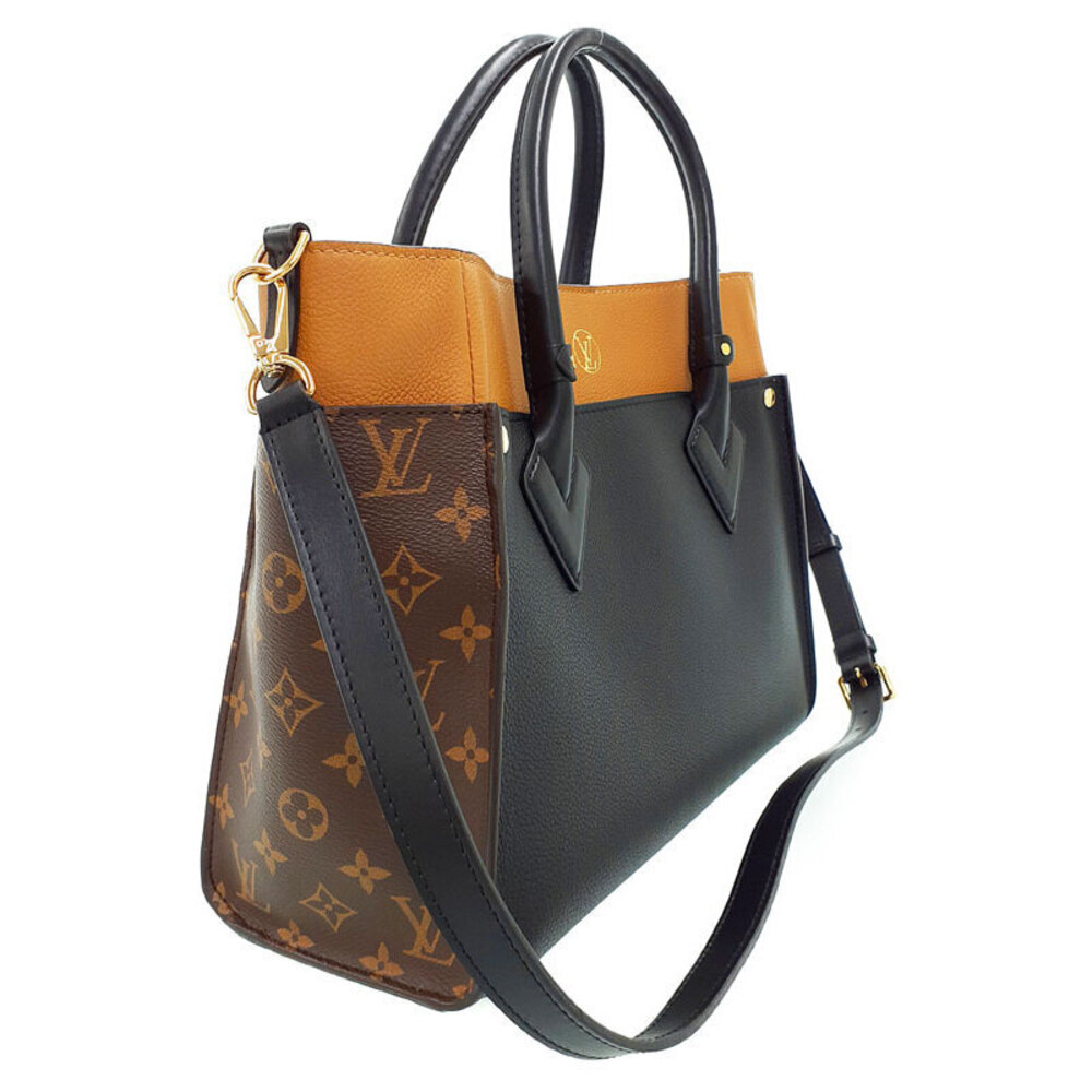 Louis Vuitton Leather Monogram Side My Bag Brown On